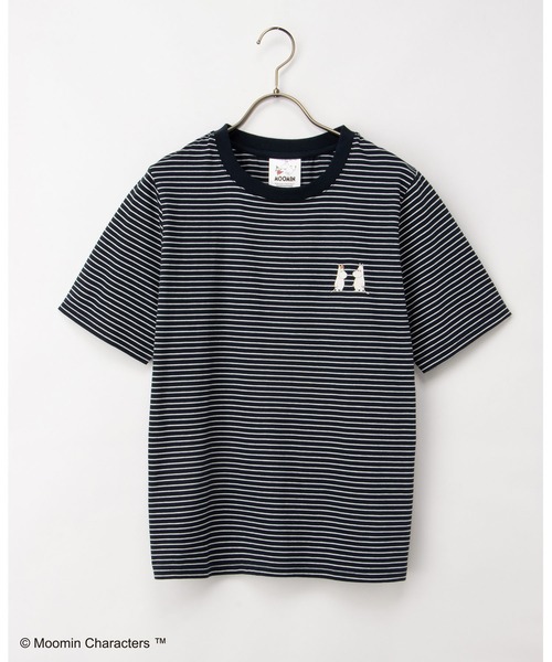 Honeys(ハニーズ)の「【UVカット】ムーミン/半袖Tシャツ(Tシャツ/カットソー・レディース・ホワイト×レッド/オフホワイト/グレイッシュブルー/ホワイト×パープル/レッド/ネイビー×ホワイト・L/LL/M/S)」の11枚目の写真