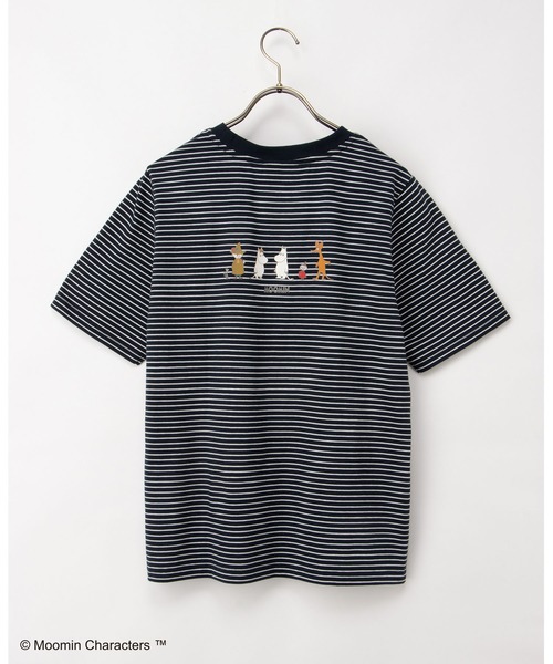 Honeys(ハニーズ)の「【UVカット】ムーミン/半袖Tシャツ(Tシャツ/カットソー・レディース・ホワイト×レッド/オフホワイト/グレイッシュブルー/ホワイト×パープル/レッド/ネイビー×ホワイト・L/LL/M/S)」の12枚目の写真