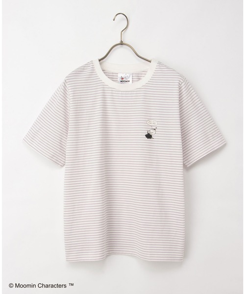 Honeys(ハニーズ)の「【UVカット】ムーミン/半袖Tシャツ(Tシャツ/カットソー・レディース・ホワイト×レッド/オフホワイト/グレイッシュブルー/ホワイト×パープル/レッド/ネイビー×ホワイト・L/LL/M/S)」の17枚目の写真