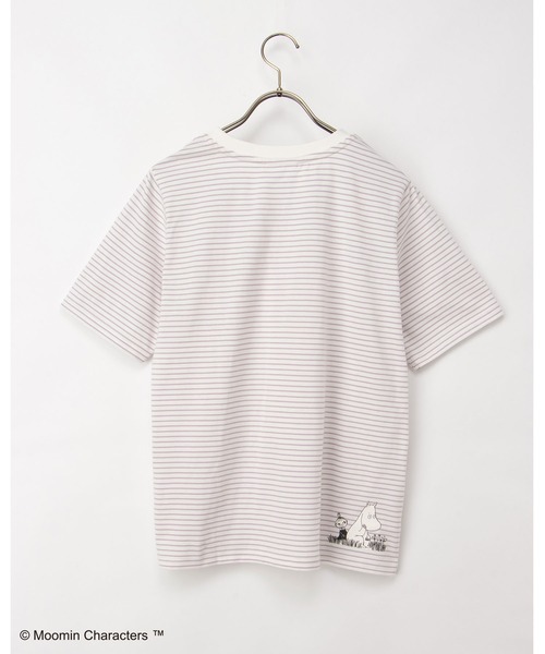 Honeys(ハニーズ)の「【UVカット】ムーミン/半袖Tシャツ(Tシャツ/カットソー・レディース・ホワイト×レッド/オフホワイト/グレイッシュブルー/ホワイト×パープル/レッド/ネイビー×ホワイト・L/LL/M/S)」の18枚目の写真