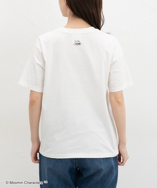 Honeys(ハニーズ)の「【UVカット】ムーミン/半袖Tシャツ(Tシャツ/カットソー・レディース・ホワイト×レッド/オフホワイト/グレイッシュブルー/ホワイト×パープル/レッド/ネイビー×ホワイト・L/LL/M/S)」の22枚目の写真