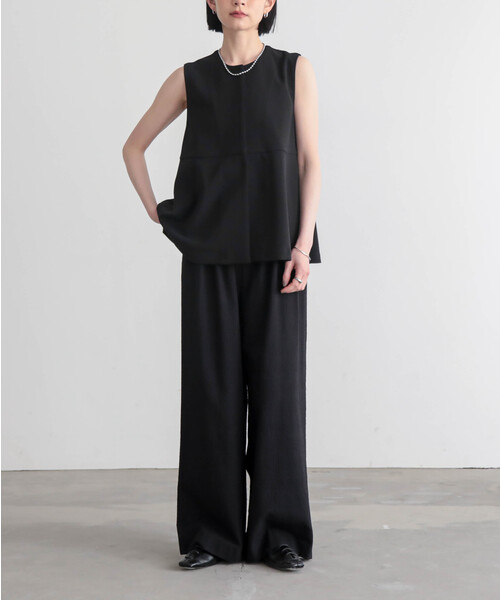 for/c(フォーシー)の「ペプラムジレ【サスティナブル】(ベスト・レディース・ブラウン/ブラック・L/M/S)」の19枚目の写真