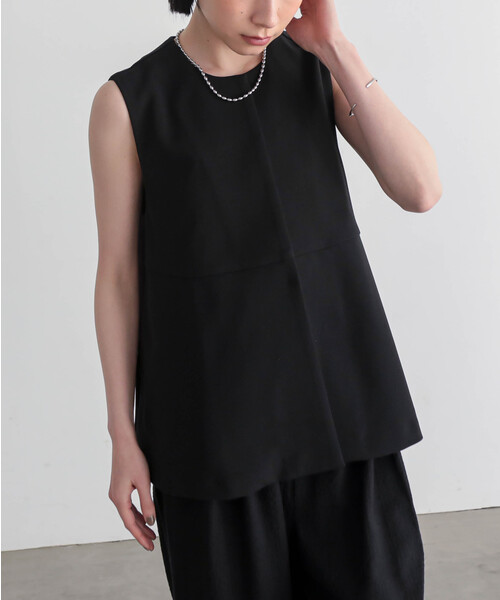 for/c(フォーシー)の「ペプラムジレ【サスティナブル】(ベスト・レディース・ブラウン/ブラック・L/M/S)」の16枚目の写真