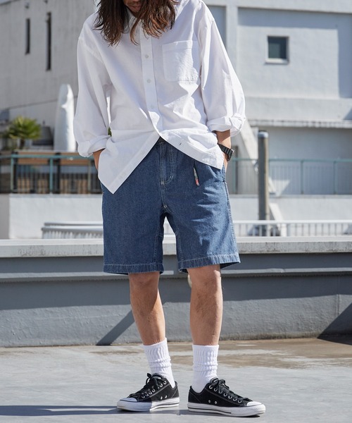 Gramicci(グラミチ)の「Gramicci/グラミチ JAPANESE CHAMBRAY SHORT ショートパンツ ハーフパンツ ストリート 2026年春夏(デニムパンツ・メンズ・ブルー/ネイビー・S/M/L/XL)」の18枚目の写真
