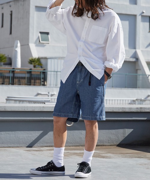 Gramicci(グラミチ)の「Gramicci/グラミチ JAPANESE CHAMBRAY SHORT ショートパンツ ハーフパンツ ストリート 2026年春夏(デニムパンツ・メンズ・ブルー/ネイビー・S/M/L/XL)」の19枚目の写真