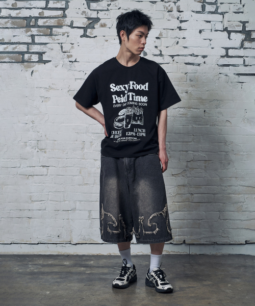 PEID(ペイド)の「PD フェイドタイム 半袖Tシャツ ブラック(Tシャツ/カットソー・レディース・ブラック・2/3/4/5/6/1)」の9枚目の写真