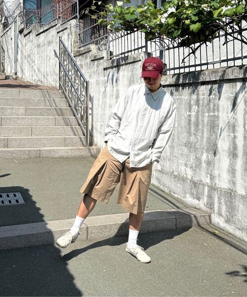 PRAIRIE(KR)(プレーリー)の「シルキー ストライプ シャツ (ライトグリーン)(シャツ/ブラウス・メンズ・ライトグリーン・LARGE/MEDIUM)」の15枚目の写真
