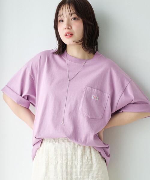 SMITH'S AMERICAN（スミスアメリカン）の「SMITH'S（スミス）別注ヴィンテージライクTシャツ（Tシャツ/カットソー・メンズ・ベージュ/パープル/ホワイト/ライム・S/M/L/XL）」の4枚目の写真