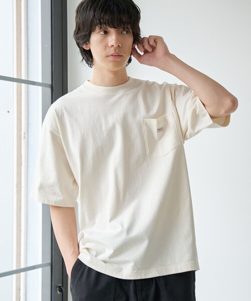 SMITH'S AMERICAN（スミスアメリカン）の「SMITH'S（スミス）別注ヴィンテージライクTシャツ（Tシャツ/カットソー・メンズ・ベージュ/パープル/ホワイト/ライム・S/M/L/XL）」の2枚目の写真