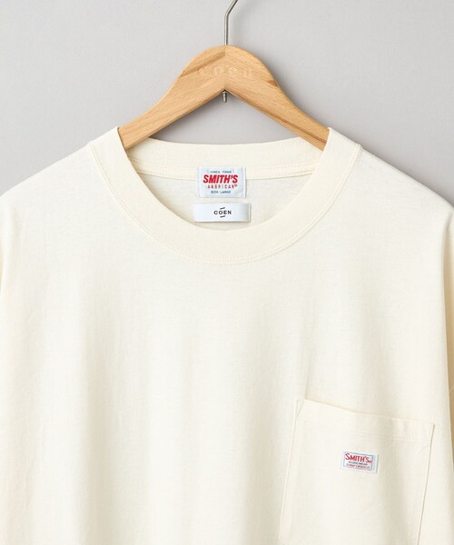 SMITH'S AMERICAN（スミスアメリカン）の「SMITH'S（スミス）別注ヴィンテージライクTシャツ（Tシャツ/カットソー・メンズ・ベージュ/パープル/ホワイト/ライム・S/M/L/XL）」の7枚目の写真