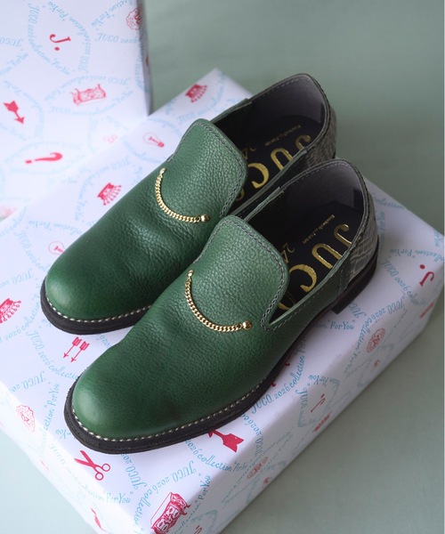 JUCO.(ジュコ)の「ネックレススリッポン(スリッポン・レディース・グリーン・23cm/23.5cm/24cm/24.5cm/25cm)」の4枚目の写真