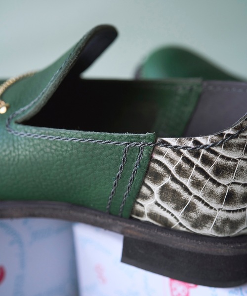 JUCO.(ジュコ)の「ネックレススリッポン(スリッポン・レディース・グリーン・23cm/23.5cm/24cm/24.5cm/25cm)」の9枚目の写真