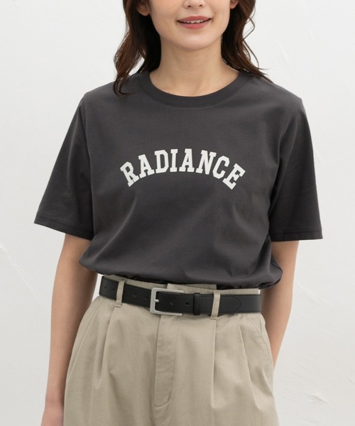 Honeys(ハニーズ)の「【UVカット】ロゴプリントTシャツ(Tシャツ/カットソー・レディース・ライトグリーン/オートミール/スミクロ/ピンク系その他/オフホワイト・L/LL/M/S)」の14枚目の写真
