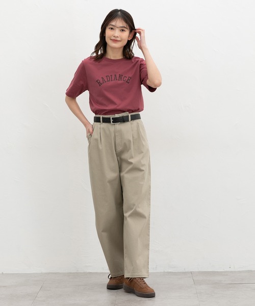 Honeys(ハニーズ)の「【UVカット】ロゴプリントTシャツ(Tシャツ/カットソー・レディース・ライトグリーン/オートミール/スミクロ/ピンク系その他/オフホワイト・L/LL/M/S)」の15枚目の写真