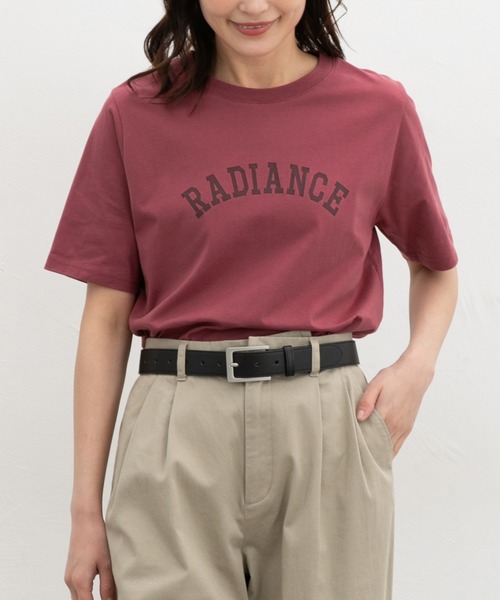 Honeys(ハニーズ)の「【UVカット】ロゴプリントTシャツ(Tシャツ/カットソー・レディース・ライトグリーン/オートミール/スミクロ/ピンク系その他/オフホワイト・L/LL/M/S)」の16枚目の写真