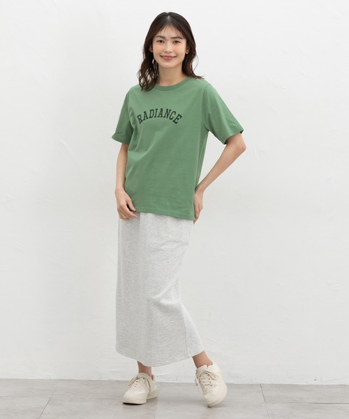 Honeys(ハニーズ)の「【UVカット】ロゴプリントTシャツ(Tシャツ/カットソー・レディース・ライトグリーン/オートミール/スミクロ/ピンク系その他/オフホワイト・L/LL/M/S)」の17枚目の写真