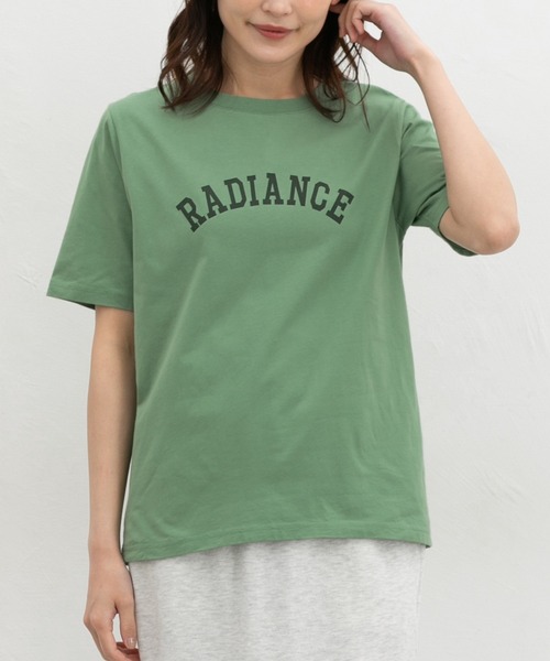 Honeys(ハニーズ)の「【UVカット】ロゴプリントTシャツ(Tシャツ/カットソー・レディース・ライトグリーン/オートミール/スミクロ/ピンク系その他/オフホワイト・L/LL/M/S)」の18枚目の写真