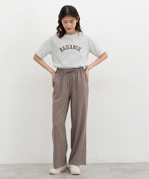 Honeys(ハニーズ)の「【UVカット】ロゴプリントTシャツ(Tシャツ/カットソー・レディース・ライトグリーン/オートミール/スミクロ/ピンク系その他/オフホワイト・L/LL/M/S)」の19枚目の写真