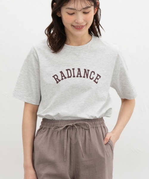 Honeys(ハニーズ)の「【UVカット】ロゴプリントTシャツ(Tシャツ/カットソー・レディース・ライトグリーン/オートミール/スミクロ/ピンク系その他/オフホワイト・L/LL/M/S)」の20枚目の写真