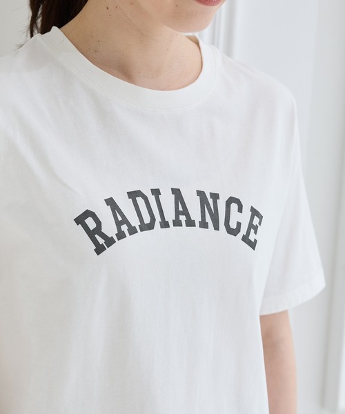 Honeys(ハニーズ)の「【UVカット】ロゴプリントTシャツ(Tシャツ/カットソー・レディース・ライトグリーン/オートミール/スミクロ/ピンク系その他/オフホワイト・L/LL/M/S)」の8枚目の写真