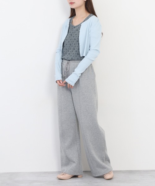 JEMORGAN(ジェーイーモーガン)の「JEMORGAN ワッフル花柄ピグメント加工H/Sクルー(パック)(Tシャツ/カットソー・レディース・ブルー/グレー/イエロー・F)」の19枚目の写真