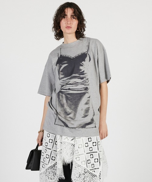 PRANK PROJECT（プランクプロジェクト）の「【2026Summer Pre-Order】ランジェリープリントチュニック / Lingerie Print Tunic（チュニック・レディース・ホワイト/グレー・FREE）」の12枚目の写真