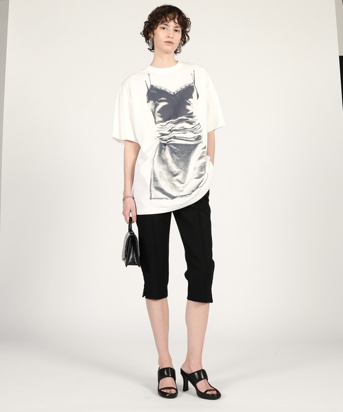 PRANK PROJECT（プランクプロジェクト）の「【2026Summer Pre-Order】ランジェリープリントチュニック / Lingerie Print Tunic（チュニック・レディース・ホワイト/グレー・FREE）」の4枚目の写真