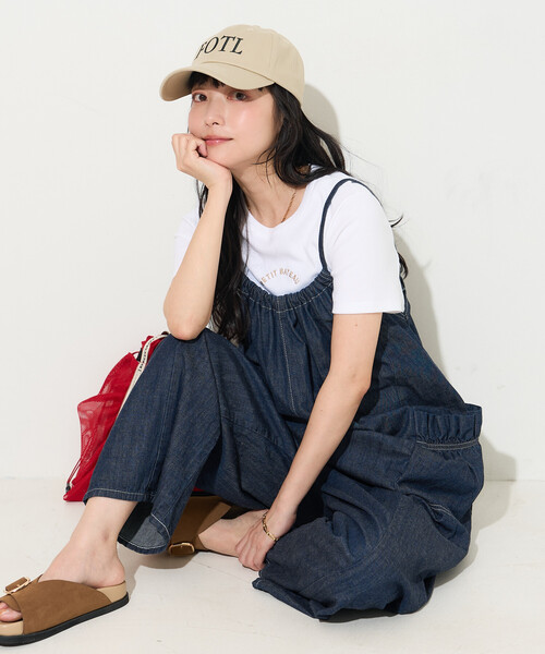 SOMETHING × FREAK'S STORE/サムシング 別注 LOOSE FRILL OVERALL