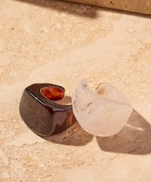 Three Four Time（スリーフォータイム）の「【LIMITED NUMBER/リミテッドナンバー】レクタングルワイドマーブルリング#15（リング）」