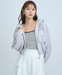 AND COUTURE（アンドクチュール）の「シアーフーディーブルゾン（ブルゾン）」