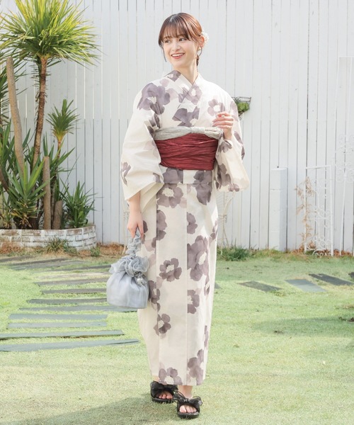 Honeys（ハニーズ）の「兵児帯（和装小物・レディース・ベージュ/ピンク/アイボリー/グレイッシュベージュ/ブルー・F）」の12枚目の写真