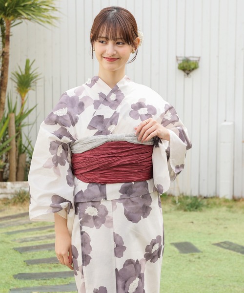 Honeys（ハニーズ）の「兵児帯（和装小物・レディース・ベージュ/ピンク/アイボリー/グレイッシュベージュ/ブルー・F）」の13枚目の写真