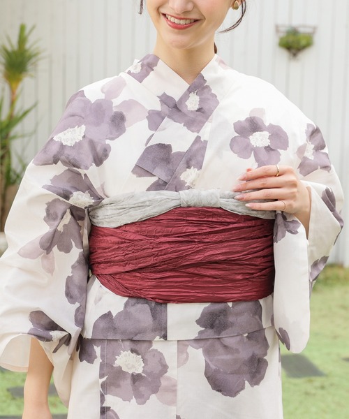 Honeys（ハニーズ）の「兵児帯（和装小物・レディース・ベージュ/ピンク/アイボリー/グレイッシュベージュ/ブルー・F）」の15枚目の写真