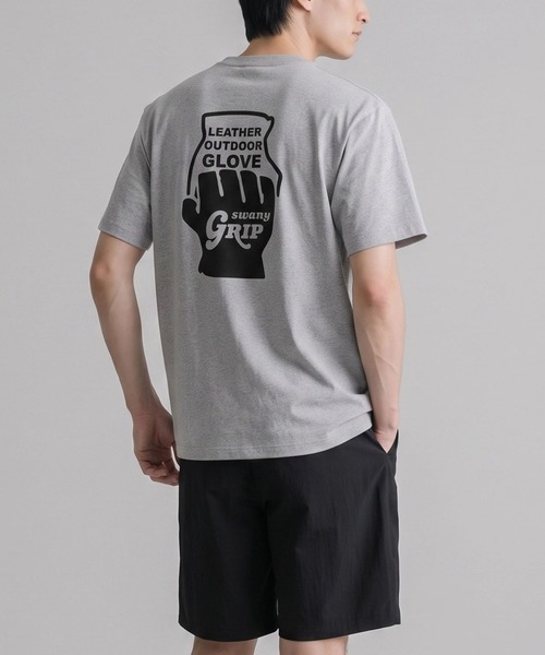 GRIP SWANY（グリップスワニー）の「【GSMCT-117】 GLOVE LOGO TEE（Tシャツ/カットソー・メンズ・Black/White/Olive/ヘザーグレー・XL/M/L/S/XXL）」の3枚目の写真