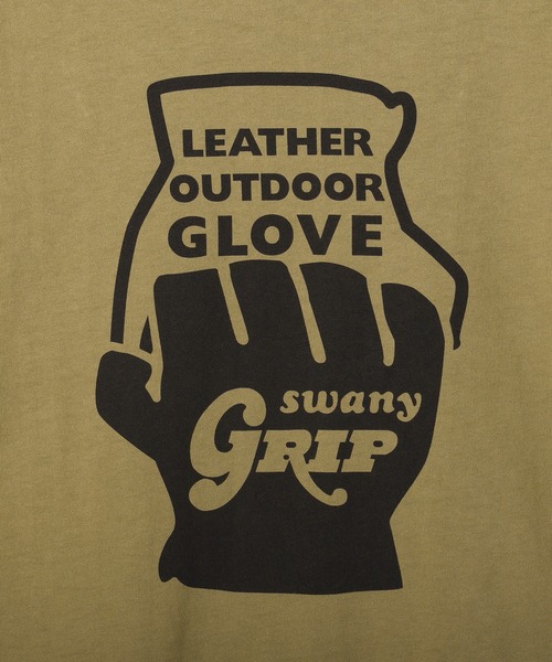 GRIP SWANY（グリップスワニー）の「【GSMCT-117】 GLOVE LOGO TEE（Tシャツ/カットソー・メンズ・Black/White/Olive/ヘザーグレー・XL/M/L/S/XXL）」の10枚目の写真