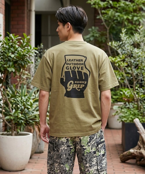 GRIP SWANY（グリップスワニー）の「【GSMCT-117】 GLOVE LOGO TEE（Tシャツ/カットソー・メンズ・Black/White/Olive/ヘザーグレー・XL/M/L/S/XXL）」の21枚目の写真