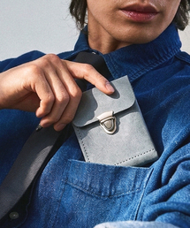 MATT（マット）の「[Claasic] パラフィン牛革バックル財布アイスブルー w29177（札入れ/マネークリップ）」