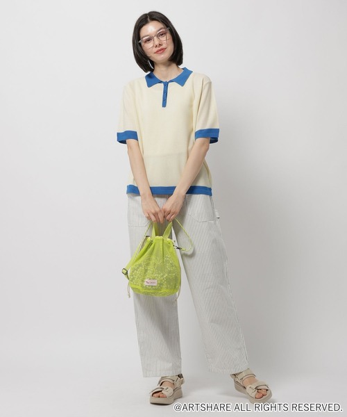 WIGGLE WIGGLE(ウィグルウィグル)の「【wiggle wiggle(ウィグルウィグル)】コラボ2WAYショルダーバッグ(ショルダーバッグ・レディース・イエロー/ネイビー/ピンク・0)」の13枚目の写真