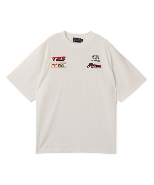 TOKYO 23(トウキョウニジュウサン)の「TOKYO 23 Vintage Racing Print T-shirt / トーキョー23 ヴィンテージ レーシング プリント ティーシャツ(Tシャツ/カットソー・メンズ・ブラック/ホワイト/サックスブルー・L/M/S/XXL/XL)」の2枚目の写真