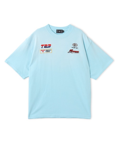 TOKYO 23(トウキョウニジュウサン)の「TOKYO 23 Vintage Racing Print T-shirt / トーキョー23 ヴィンテージ レーシング プリント ティーシャツ(Tシャツ/カットソー・メンズ・ブラック/ホワイト/サックスブルー・L/M/S/XXL/XL)」の3枚目の写真
