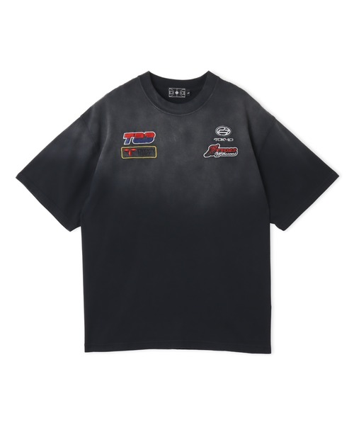 TOKYO 23(トウキョウニジュウサン)の「TOKYO 23 Vintage Racing Print T-shirt / トーキョー23 ヴィンテージ レーシング プリント ティーシャツ(Tシャツ/カットソー・メンズ・ブラック/ホワイト/サックスブルー・L/M/S/XXL/XL)」の1枚目の写真