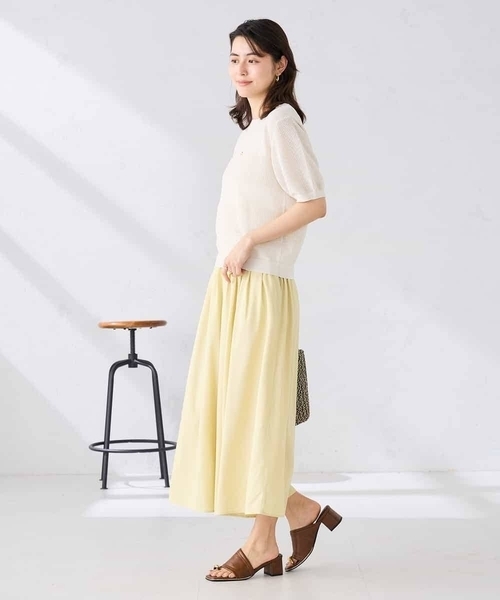a.v.v(アーヴェヴェ)の「シャンブレースカンツ(その他パンツ・レディース・ブラック/クリーム/ブルー・36/38/40)」の4枚目の写真