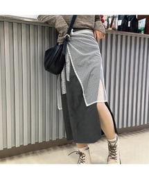 レースレイヤードラップスカート