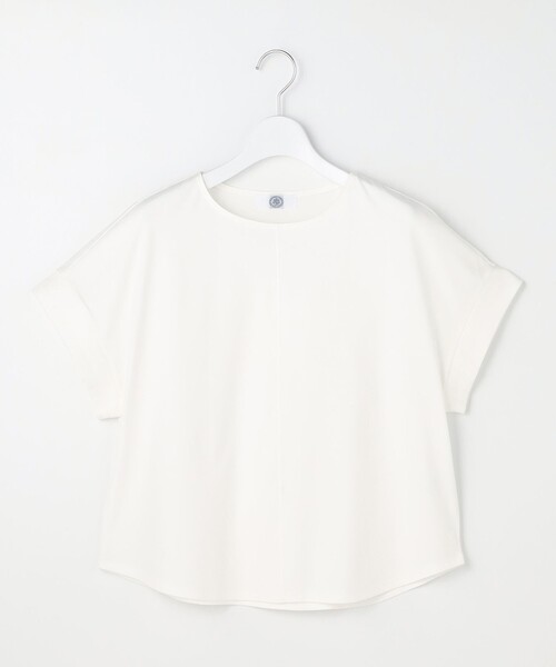 J.PRESS(ジェイプレス)の「【2WAY】コットンスムース フレンチスリーブ カットソー(Tシャツ/カットソー・レディース・ブラウン系/サックスブルー系/ホワイト系/ライトグリーン系/ネイビー系/ライトグレー系・T13/T15)」の17枚目の写真