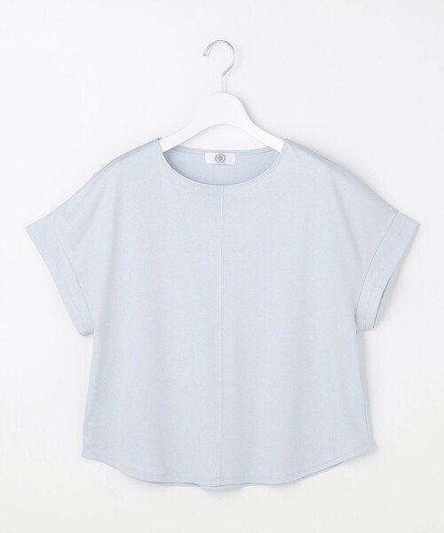 J.PRESS(ジェイプレス)の「【2WAY】コットンスムース フレンチスリーブ カットソー(Tシャツ/カットソー・レディース・ブラウン系/サックスブルー系/ホワイト系/ライトグリーン系/ネイビー系/ライトグレー系・T13/T15)」の20枚目の写真