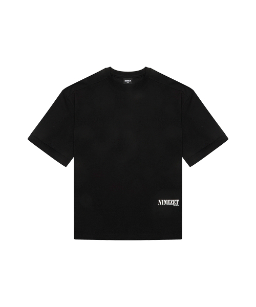 NINEZ(ナインゼット)の「コットンカットオフディテールオーバーサイズTシャツ (2色)(Tシャツ/カットソー・メンズ・ライトグレー/ブラック・MEDIUM/LARGE/X-LARGE/2XL)」の7枚目の写真