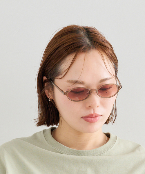 ★未使用新品 YOKA TIPI サンドカラー NOEYEDIA/ノーアイディア オーバル サングラス（サングラス）｜U by