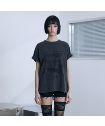 VOONT（ブント）の「Horse Graphic Roll-Up T-Shirt (CHARCOAL)（Tシャツ/カットソー）」