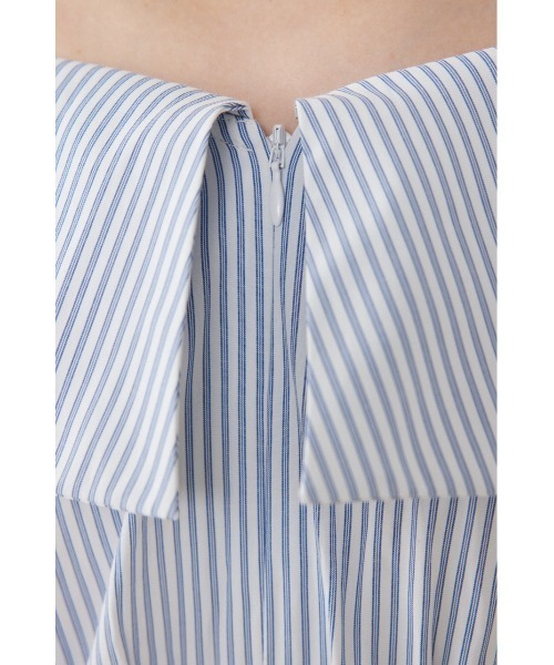 rienda(リエンダ)の「2WAYフロントジップビッグカラータイトニットワンピース 春服 夏服(ワンピース・レディース・ブラック/ホワイト/ライム・FREE)」の14枚目の写真
