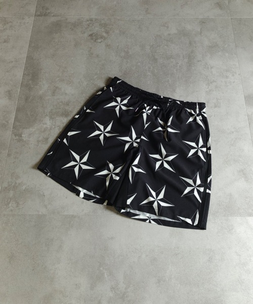 MMMM(エムエムエムエム)の「MMMM/ AIRLEAKFABRIC/総柄ショートパンツ(その他パンツ・メンズ・ブラック系その他/ブラック・LARGE/X-LARGE/MEDIUM)」の1枚目の写真